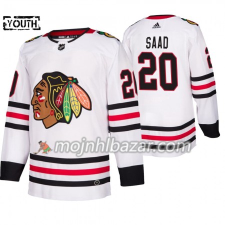 Dresovi Chicago Blackhawks Brandon Saad 20 Adidas 2019-2020 Bijela Authentic - Dječji